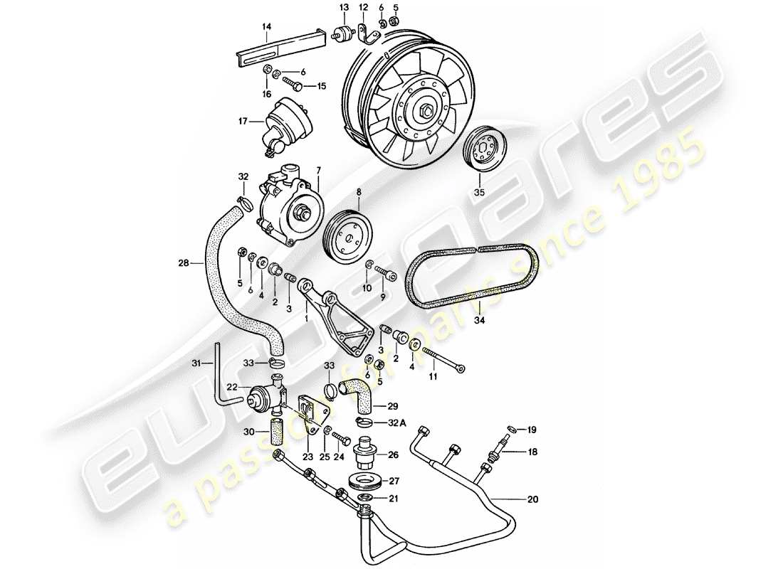 Porsche 911 (1978) AIR INJECTION Part Diagram