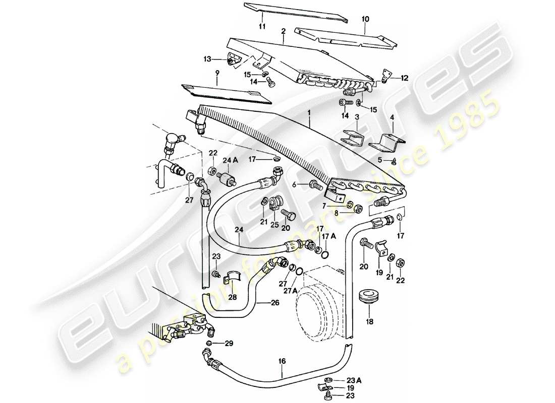 Porsche 911 (1978) CAPACITOR - REFRIGERANT LINE - ACCESSORIES AND OTHERS Part Diagram