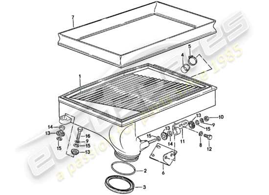 a part diagram from the Porsche 911 parts catalogue