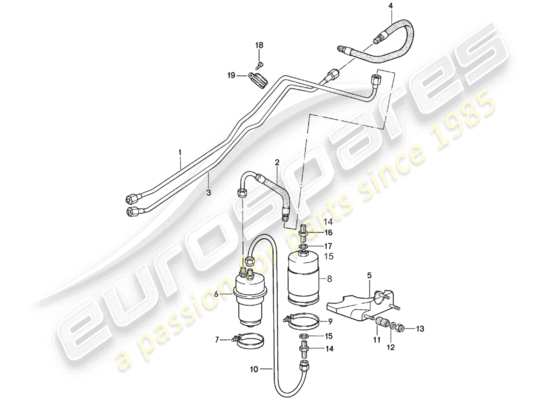 a part diagram from the Porsche 911 parts catalogue