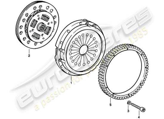 a part diagram from the Porsche 911 parts catalogue