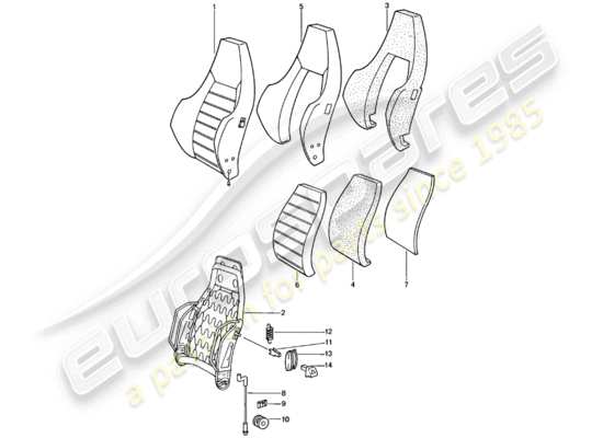 a part diagram from the Porsche 911 parts catalogue