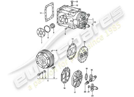 a part diagram from the Porsche 911 parts catalogue