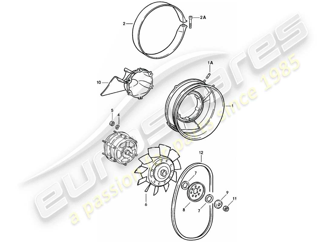 Porsche 911 (1979) AIR COOLING Part Diagram