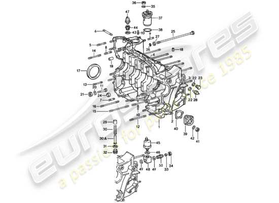 a part diagram from the Porsche 911 parts catalogue