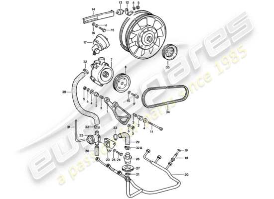 a part diagram from the Porsche 911 parts catalogue