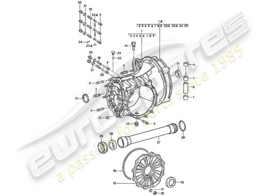 a part diagram from the Porsche 911 parts catalogue