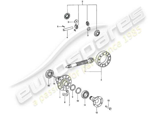 a part diagram from the Porsche 911 (1979) parts catalogue