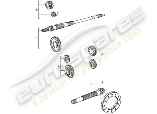 a part diagram from the Porsche 911 parts catalogue