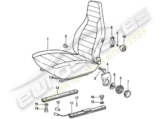 a part diagram from the Porsche 911 (1979) parts catalogue