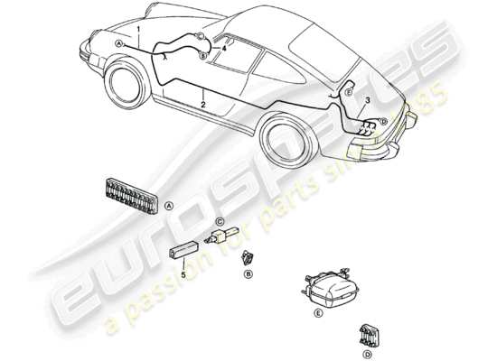 a part diagram from the Porsche 911 parts catalogue