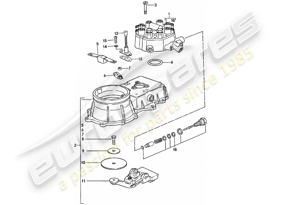 Porsche 911 (1980) MIXTURE CONTROL UNIT Part Diagram