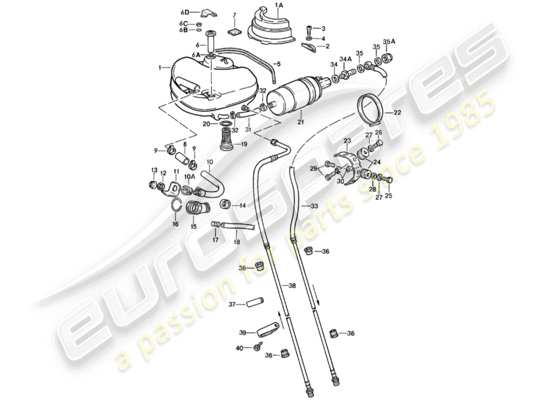 a part diagram from the Porsche 911 parts catalogue