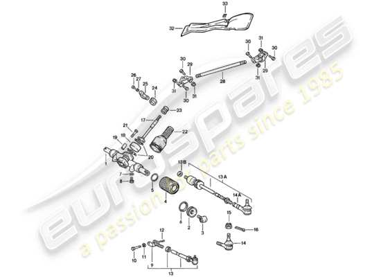 a part diagram from the Porsche 911 (1980) parts catalogue