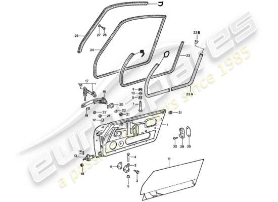 a part diagram from the Porsche 911 parts catalogue