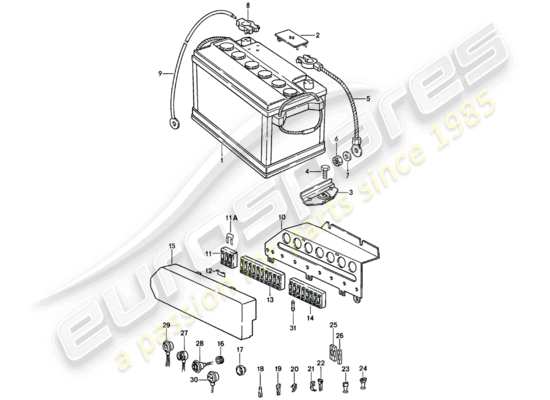 a part diagram from the Porsche 911 parts catalogue