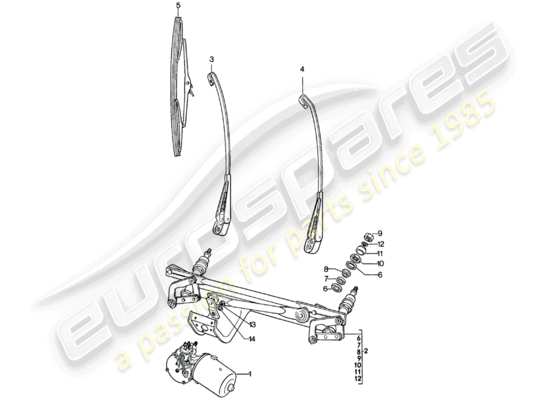 a part diagram from the Porsche 911 (1980) parts catalogue