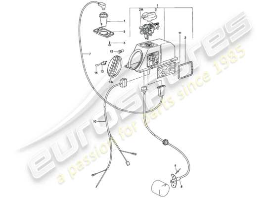 a part diagram from the Porsche 911 parts catalogue