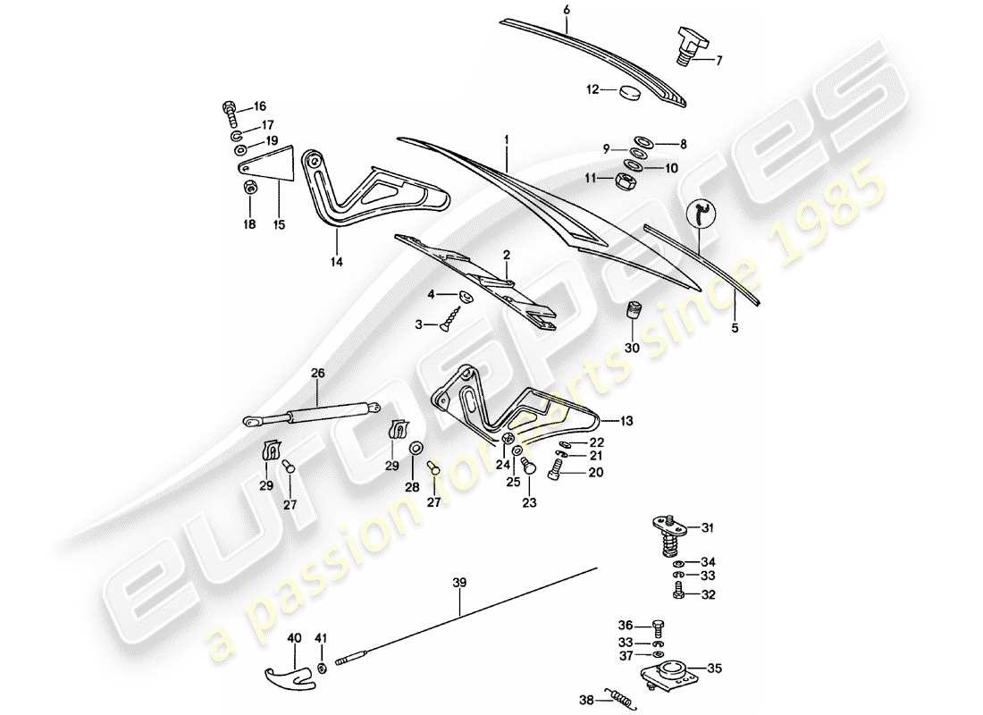 Porsche 911 (1981) COVER Part Diagram