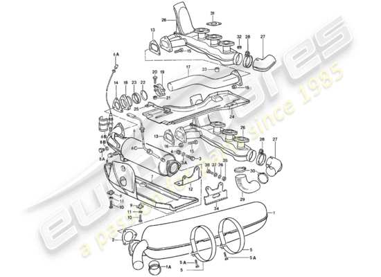 a part diagram from the Porsche 911 (1981) parts catalogue