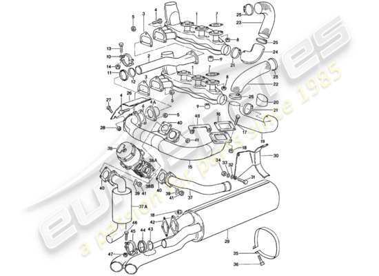 a part diagram from the Porsche 911 parts catalogue