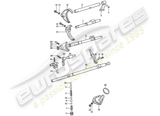 a part diagram from the Porsche 911 parts catalogue