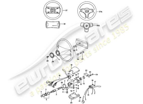 a part diagram from the Porsche 911 parts catalogue