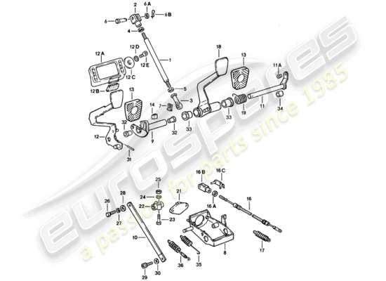 a part diagram from the Porsche 911 parts catalogue