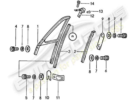 a part diagram from the Porsche 911 (1981) parts catalogue