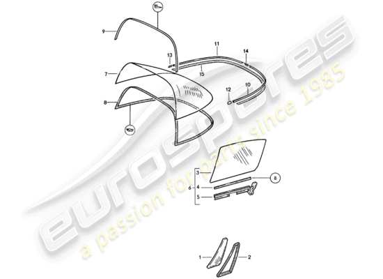 a part diagram from the Porsche 911 (1981) parts catalogue