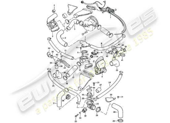 a part diagram from the Porsche 911 (1981) parts catalogue