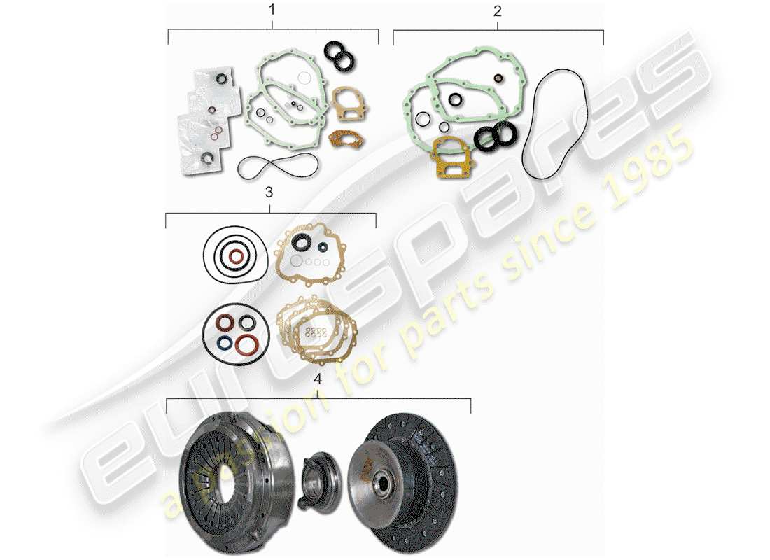 Porsche 911 (1982) GASKET SET Part Diagram