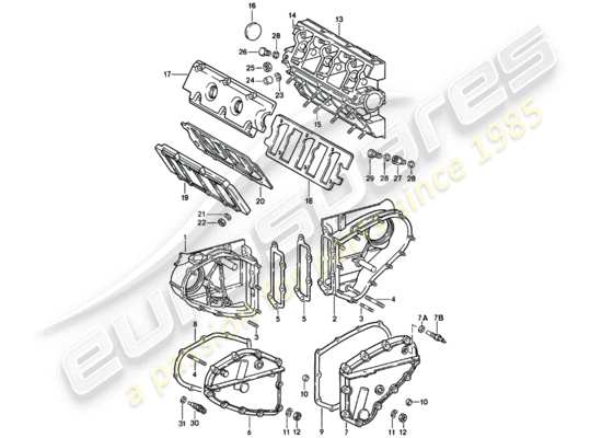 a part diagram from the Porsche 911 (1982) parts catalogue