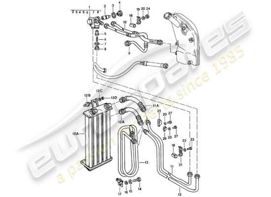 a part diagram from the Porsche 911 (1982) parts catalogue