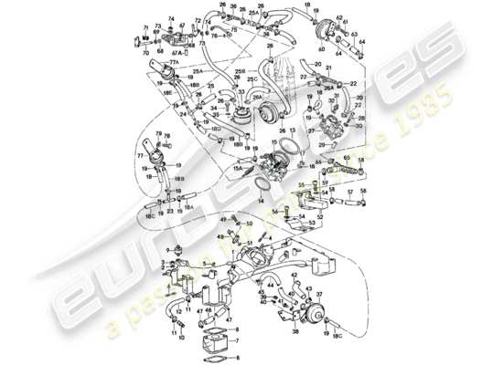 a part diagram from the Porsche 911 parts catalogue