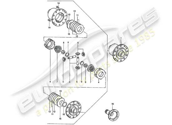 a part diagram from the Porsche 911 parts catalogue