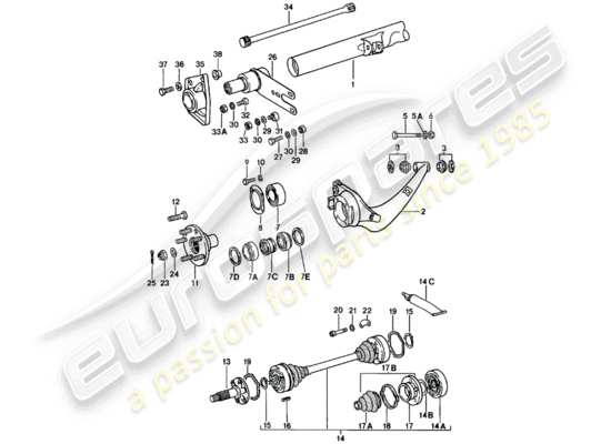 a part diagram from the Porsche 911 parts catalogue