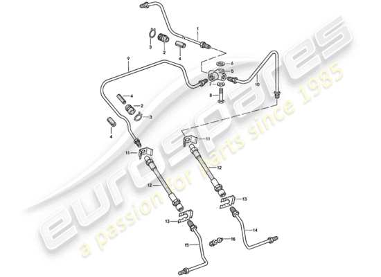 a part diagram from the Porsche 911 (1982) parts catalogue