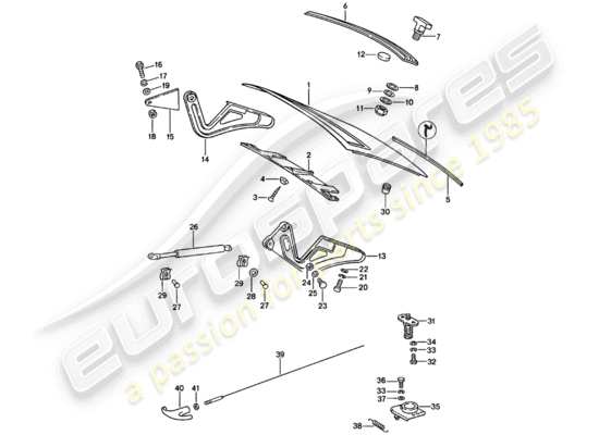 a part diagram from the Porsche 911 parts catalogue