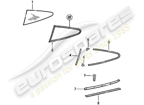 a part diagram from the Porsche 911 (1982) parts catalogue