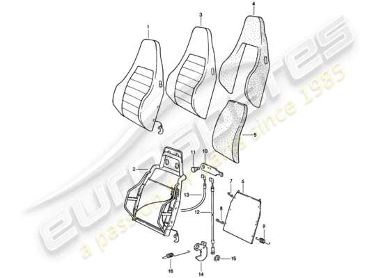 a part diagram from the Porsche 911 parts catalogue