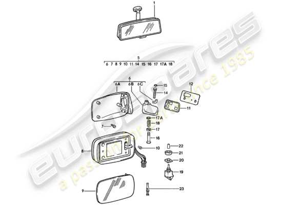 a part diagram from the Porsche 911 (1982) parts catalogue