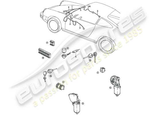 a part diagram from the Porsche 911 (1982) parts catalogue