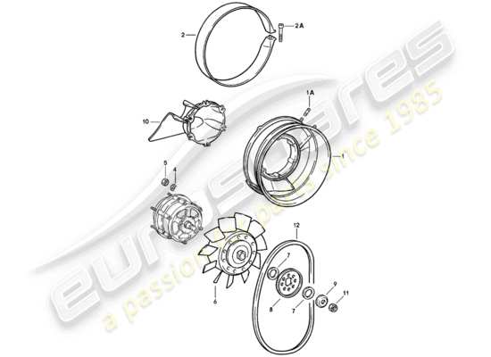 a part diagram from the Porsche 911 parts catalogue