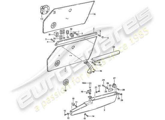 a part diagram from the Porsche 911 (1983) parts catalogue