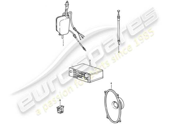 a part diagram from the Porsche 911 parts catalogue