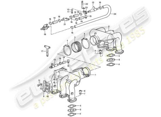 a part diagram from the Porsche 911 parts catalogue