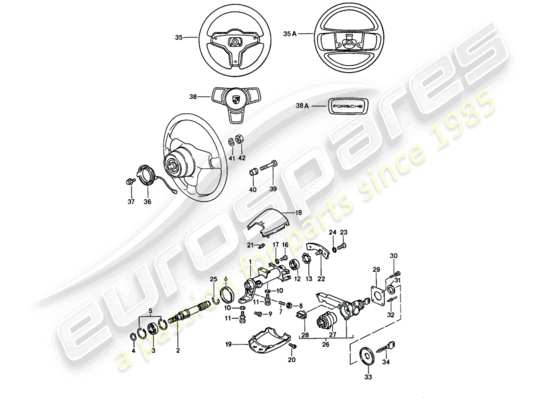 a part diagram from the Porsche 911 parts catalogue