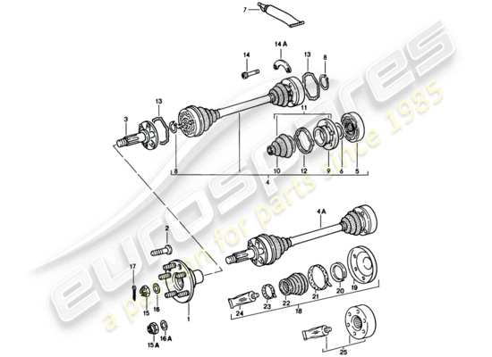 a part diagram from the Porsche 911 (1984) parts catalogue