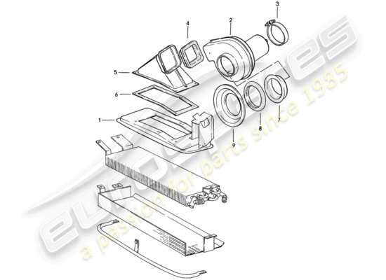 a part diagram from the Porsche 911 parts catalogue